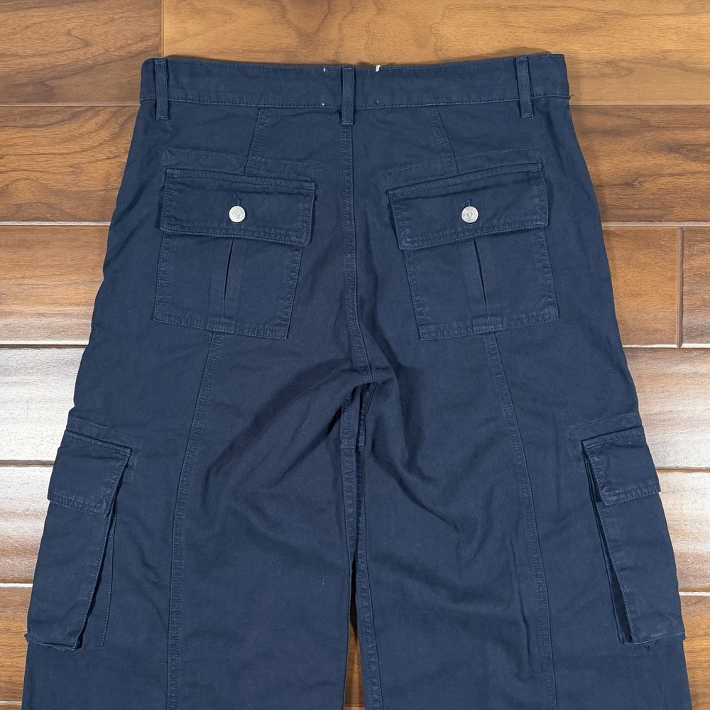 Revice Women's Size Small Blue Maverick Drawstring Wide Leg Cargo Pants Jeans - Picture 8 of 8